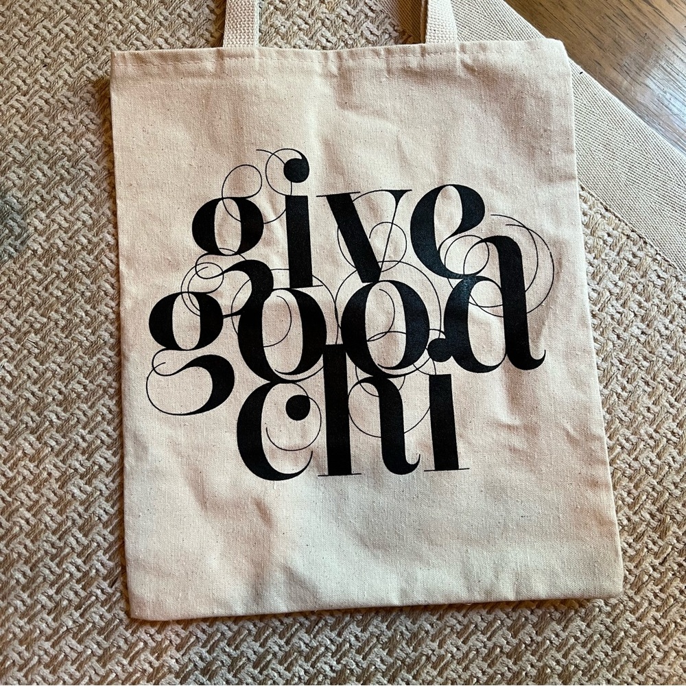 🆕 Malla Mills 🖤 Canvas Tote “Give Good Chi”